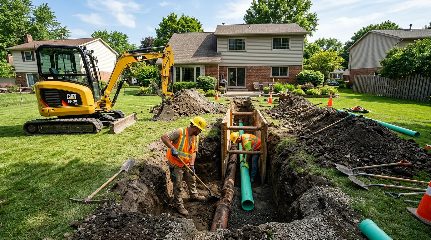 Sewer Line Installation in Bennington, VT